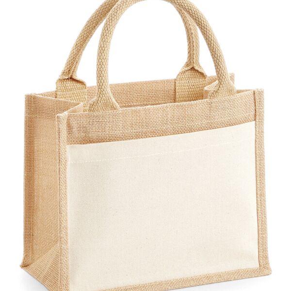 Cotton pocket jute gift bag Thumbnail