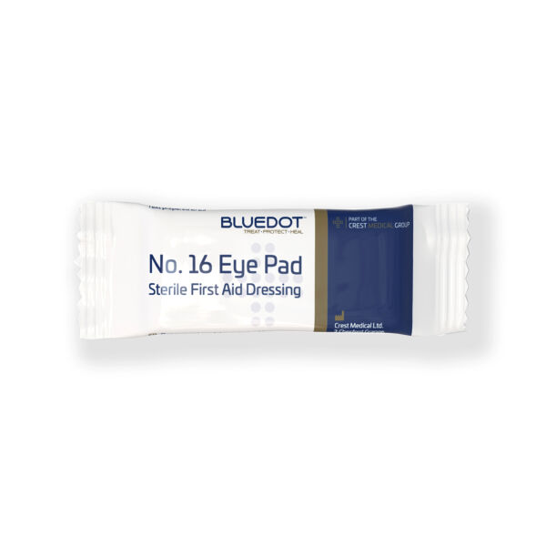 Blue Dot Flow Wrapped No16 Eye Pad and Bandage (Pack of 12) Thumbnail