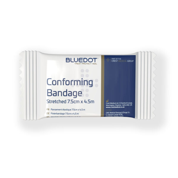 Blue Dot 7.5cm x 4.5m Conforming Bandage (Pack of 12 Bandages) Thumbnail