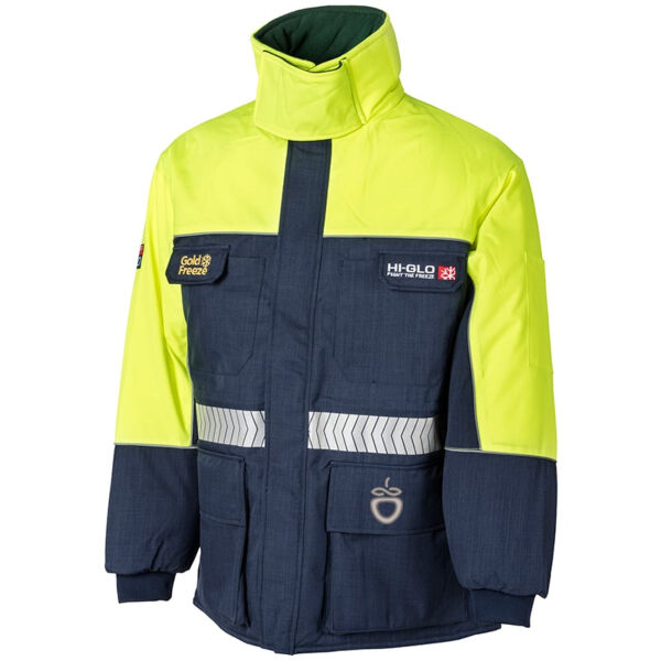 3905340 Hi-Glo 40 Xtreme Freezer Jacket Navy/yellow Thumbnail