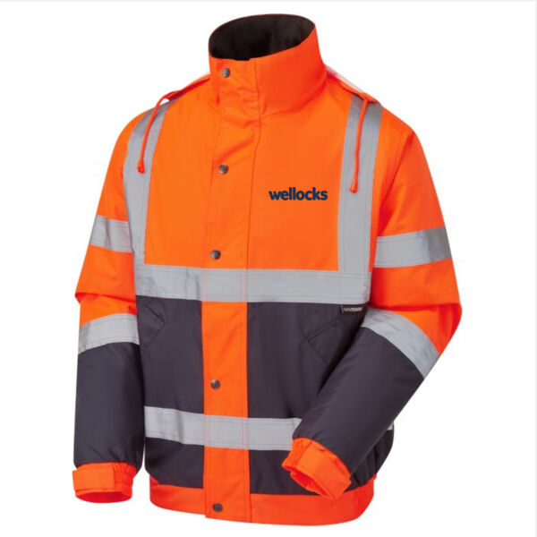 35581 - Hi Vis Two Tone Bomber Jacket Thumbnail